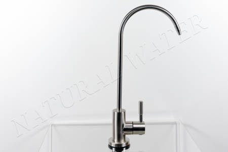 Robinet osmoseur Inox satiné, cartouche céramique, raccord rapide 1/4"