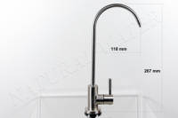 Robinet osmoseur Inox satiné, cartouche céramique, raccord rapide 1/4"